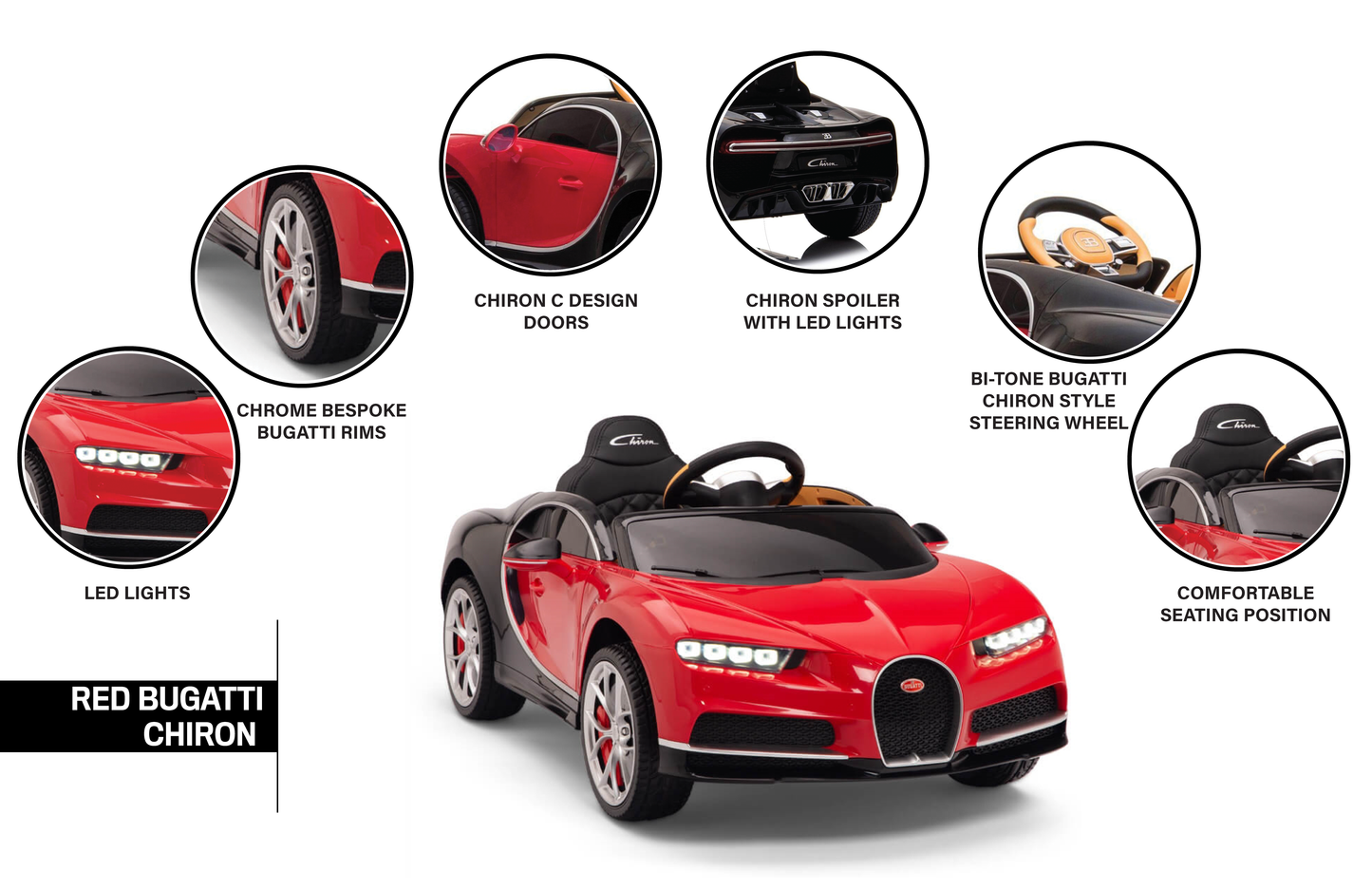 Bugatti Chiron - Rojo